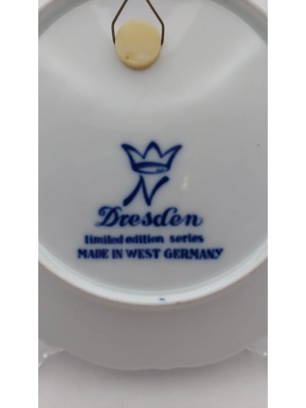 Vintage Dresden Porcelain Mothers Day Plate 1976 Owls Limited Edition Germany